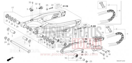 BRAS OSCILLANT CRF450RXS de 2025